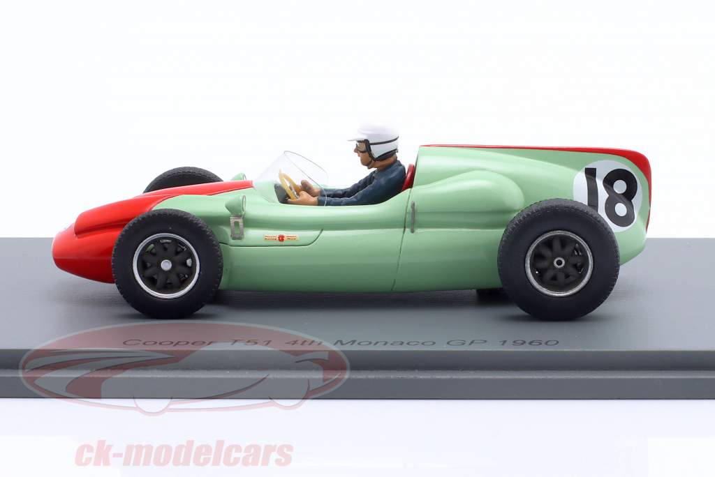 Tony Brooks Cooper T51 #18 4位 モナコ GP 方式 1 1960 1:43 Spark
