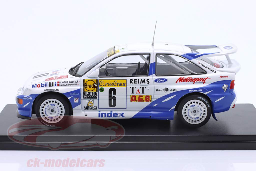 Ford Escort RS Cosworth #6 gagnant se rallier Monte Carlo 1994 Delecour, Grataloup 1:24 Altaya
