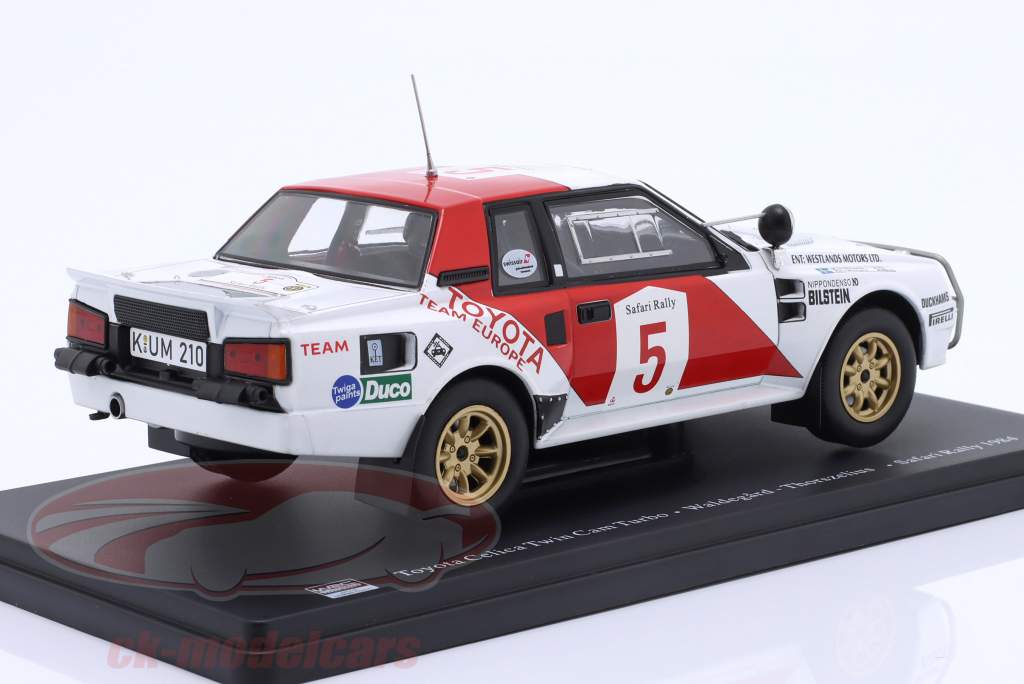 Toyota Celica Twincam Turbo #5 победитель сафари митинг 1984 Waldegard, Thorszelius 1:24 Altaya