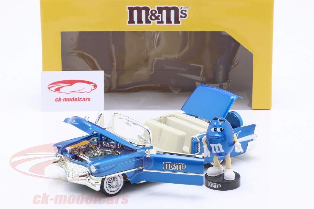 Cadillac Eldorado 1956 con M&Ms cifra azul 1:24 Jada Toys