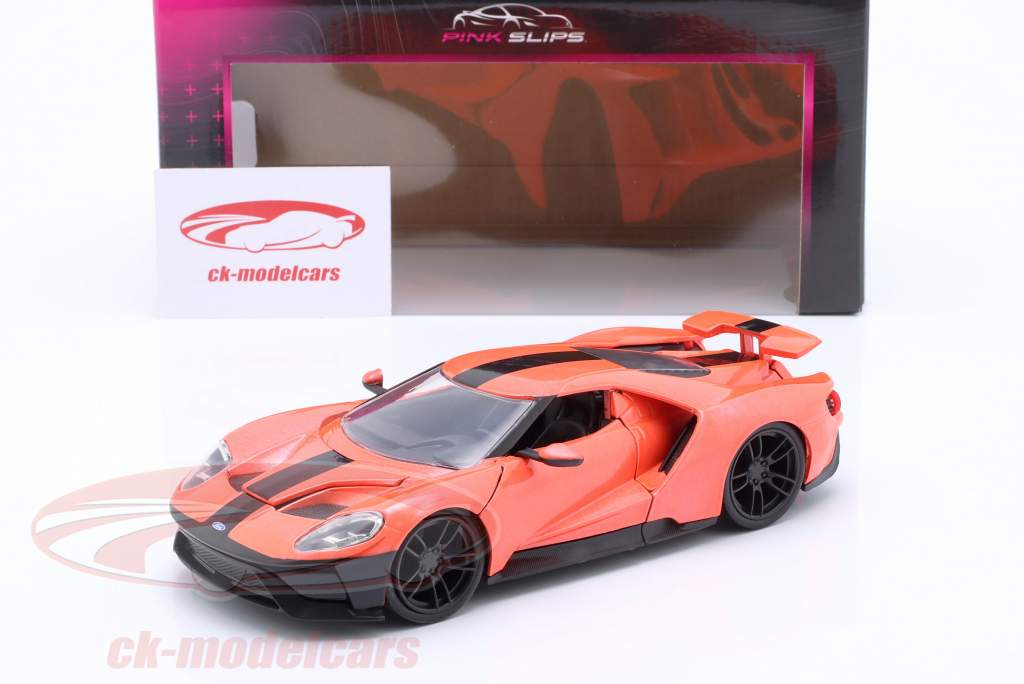 Pink Slips Ford GT 2017 orange metallic 1:24 Jada Toys
