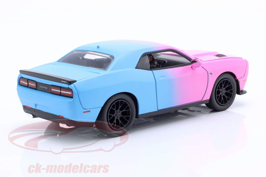 Pink Slips Dodge Challenger SRT Hellcat 2015 ピンク / ライトブルー 1:24 Jada Toys