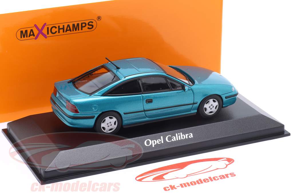 Opel Calibra Anno di costruzione 1989 turchese metallico 1:43 Minichamps