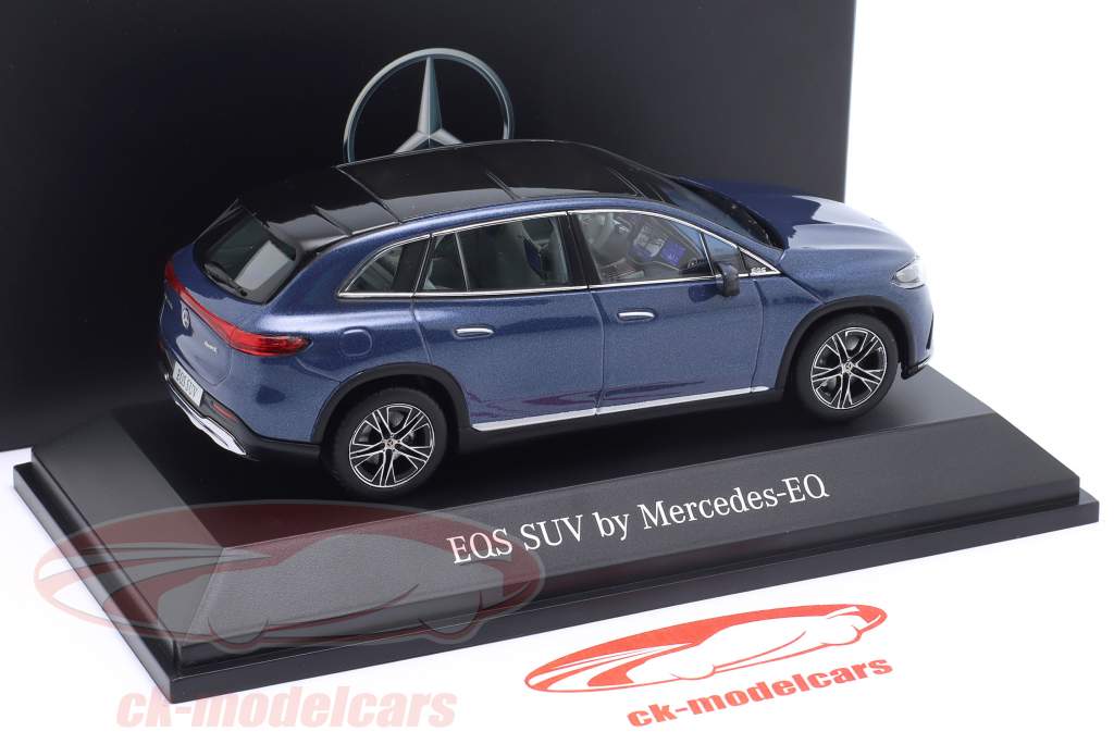 Mercedes-Benz EQS (X296) сплошной синий 1:43 Spark