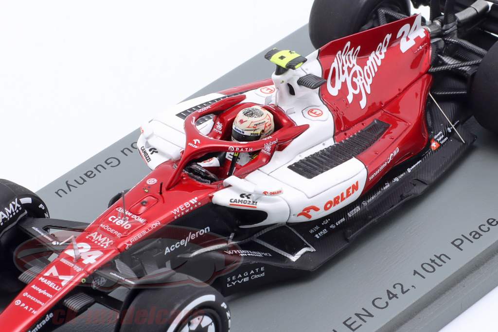Zhou Guanyu Alfa Romeo C42 #24 10th Italy GP Formula 1 2022 1:43 Spark