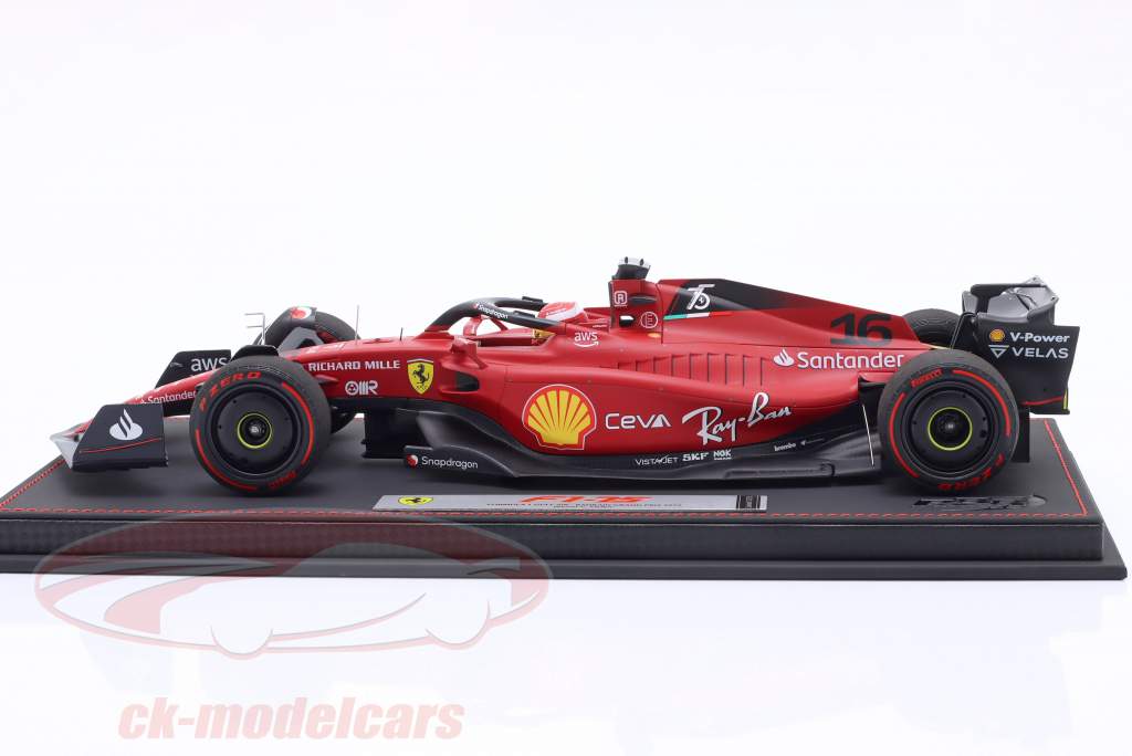 Charles Leclerc Ferrari F1-75 #16 vinder Bahrain GP formel 1 2022 1:18 BBR