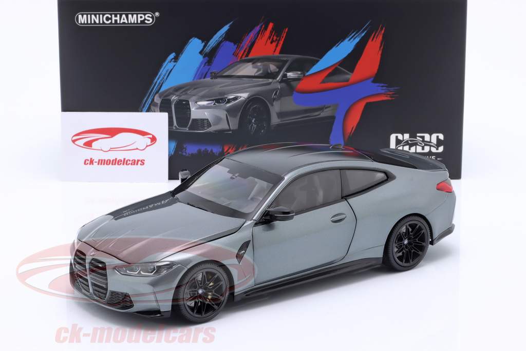 Minichamps 1:18 BMW M4 Coupe (G82) year 2020 grey metallic  