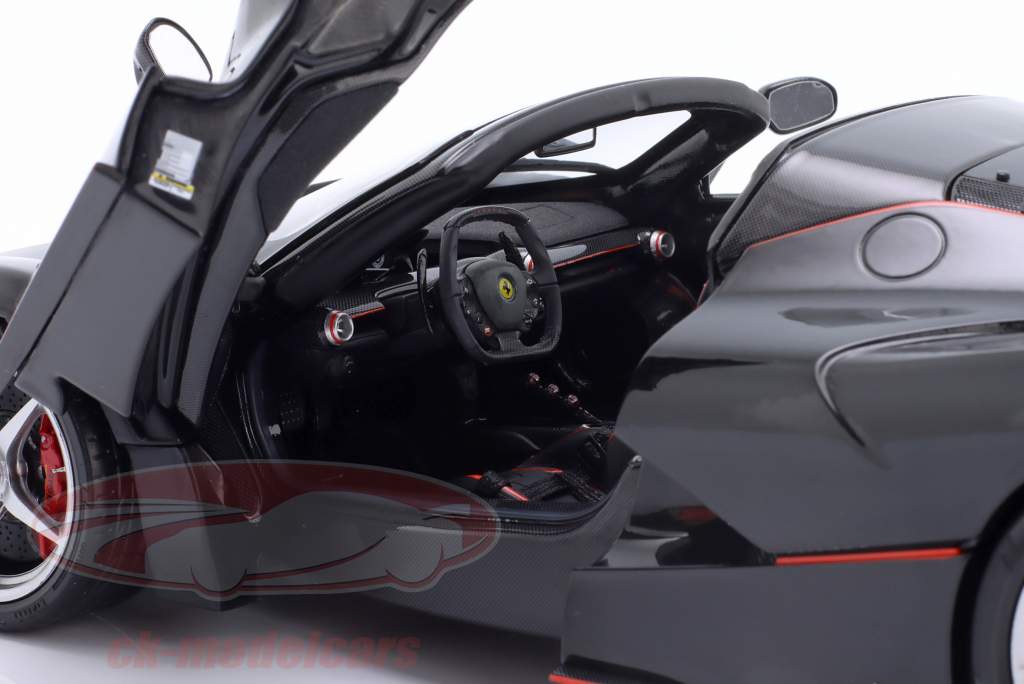 Ferrari LaFerrari Aperta Baujahr 2016 Daytona schwarz 1:18 BBR