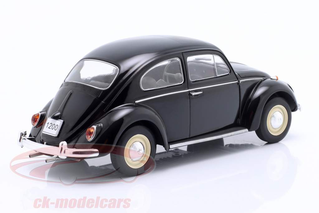 Volkswagen VW 甲虫 1200 黑色的 1:24 WhiteBox