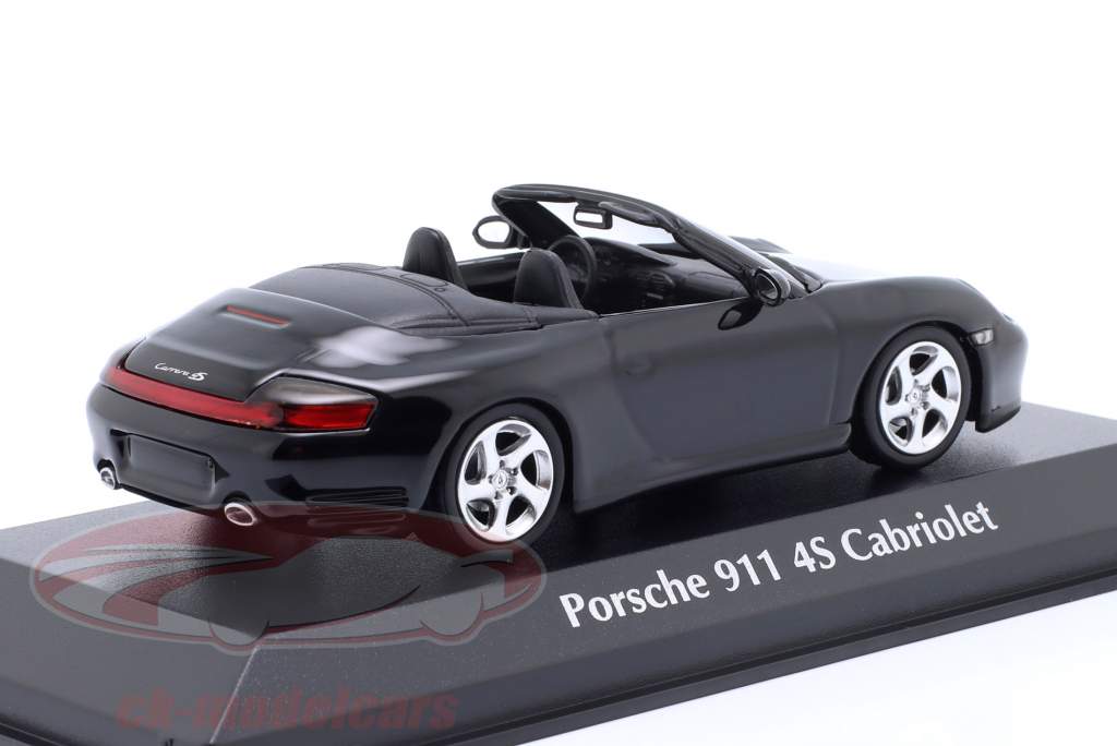 Porsche 911 4S 敞篷车 建设年份 2003 黑色的 1:43 Minichamps