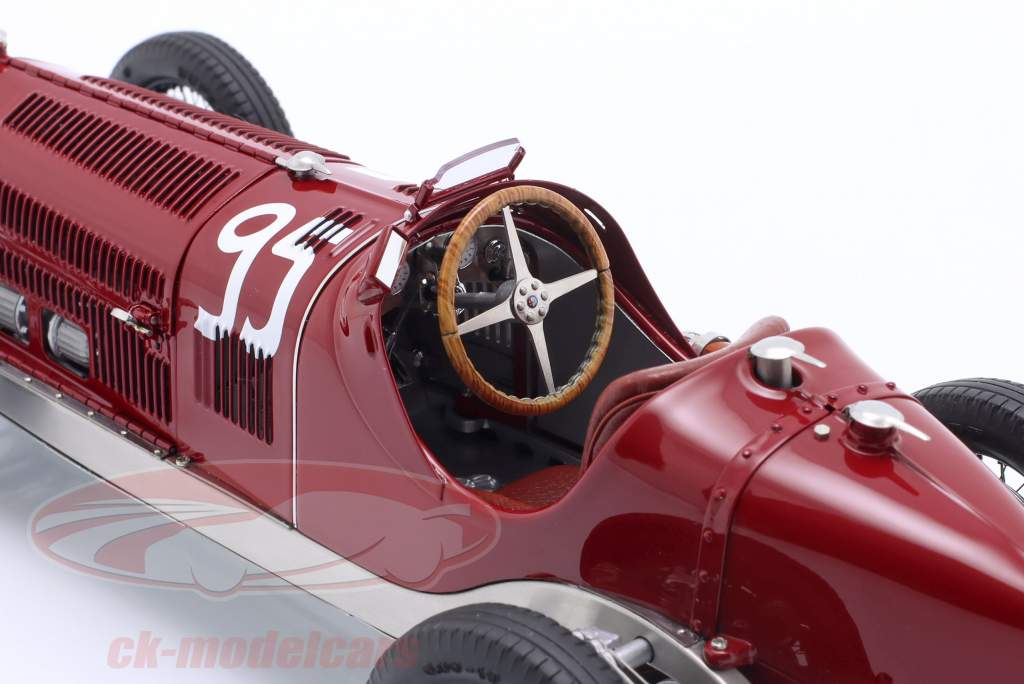 Alfa Romeo Tipo B (P3) #95 优胜者 克劳森赛跑 1932 Rudolf Caracciola 1:18 CMC