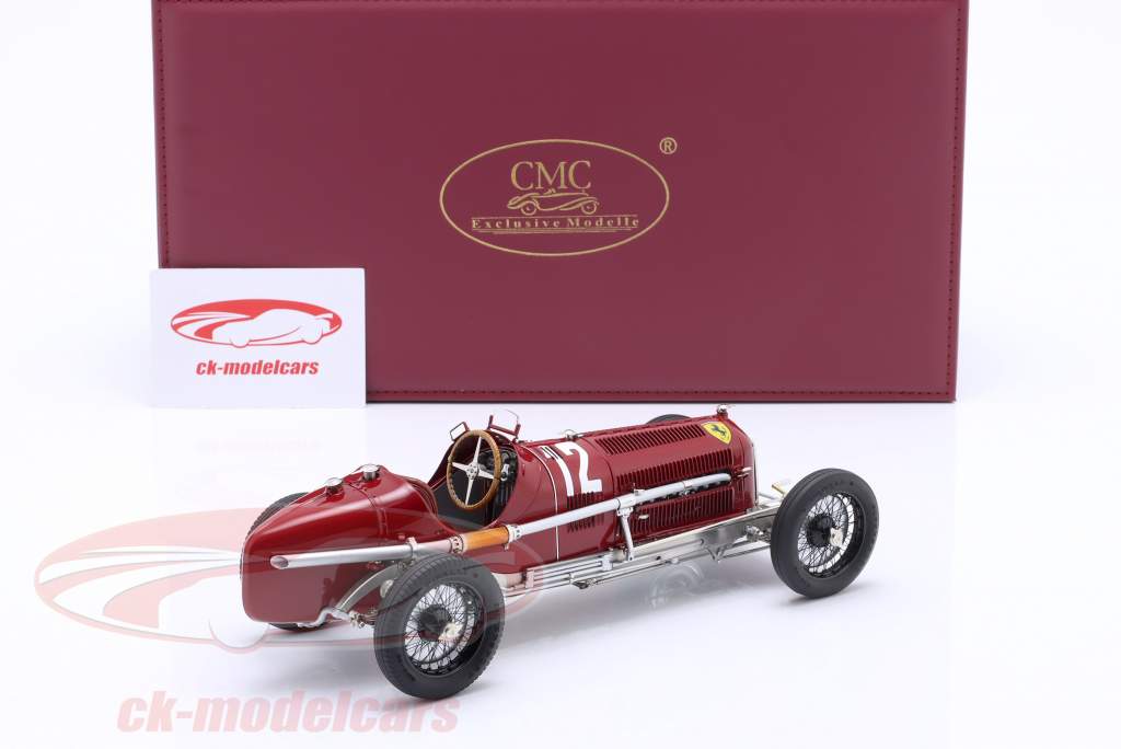 Luigi Fagioli Alfa Romeo Tipo B (P3) #12 ganador italiano GP 1933 1:18 CMC