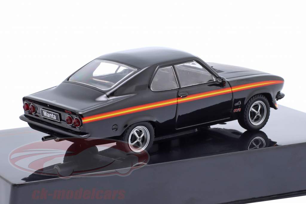 Opel Manta A GT/E Black Magic Anno di costruzione 1974 nero 1:43 Ixo