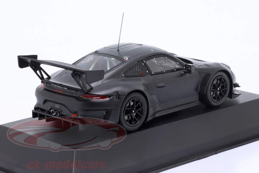 Porsche 911 GT3 R Plain Body Version 2019 mat black 1:43 Ixo