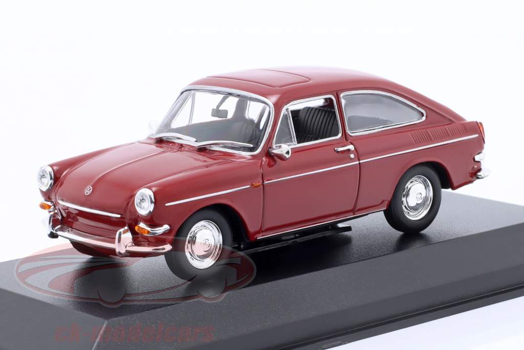 Volkswagen VW 1600 TL ano de construção 1966 vermelho 1:43 Minichamps