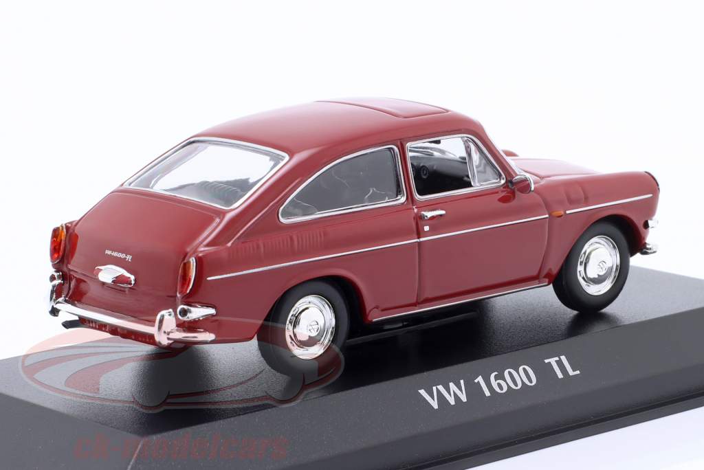 Volkswagen VW 1600 TL Bouwjaar 1966 rood 1:43 Minichamps