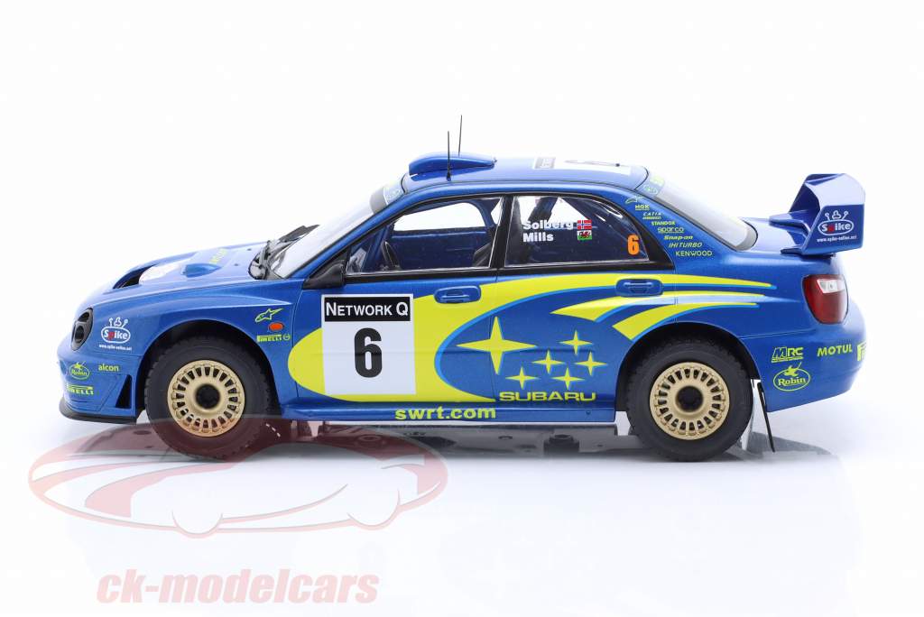 Subaru Impreza S7 WRC #6 Rallye Great Britain 2001 Solberg, Mills 1:24 Ixo