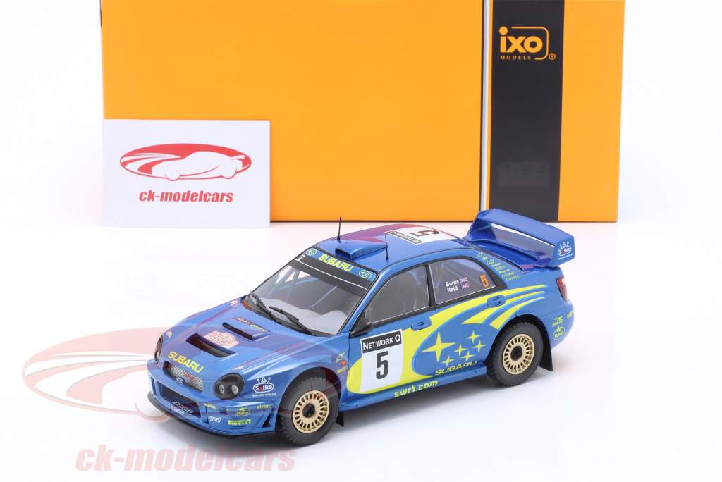 Subaru Impreza S7 WRC #5 Rallye Grande Bretagne 2001 Burns, Reid 1:24 Ixo