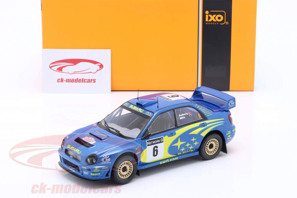 Subaru Impreza S7 WRC #6 Rallye Grã Bretanha 2001 Solberg, Mills 1:24 Ixo