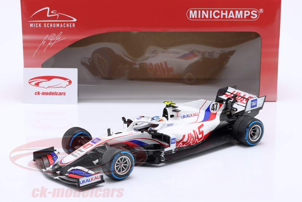 Mick Schumacher Haas VF #47 бельгийский GP формула 1 2021 1:18 Minichamps