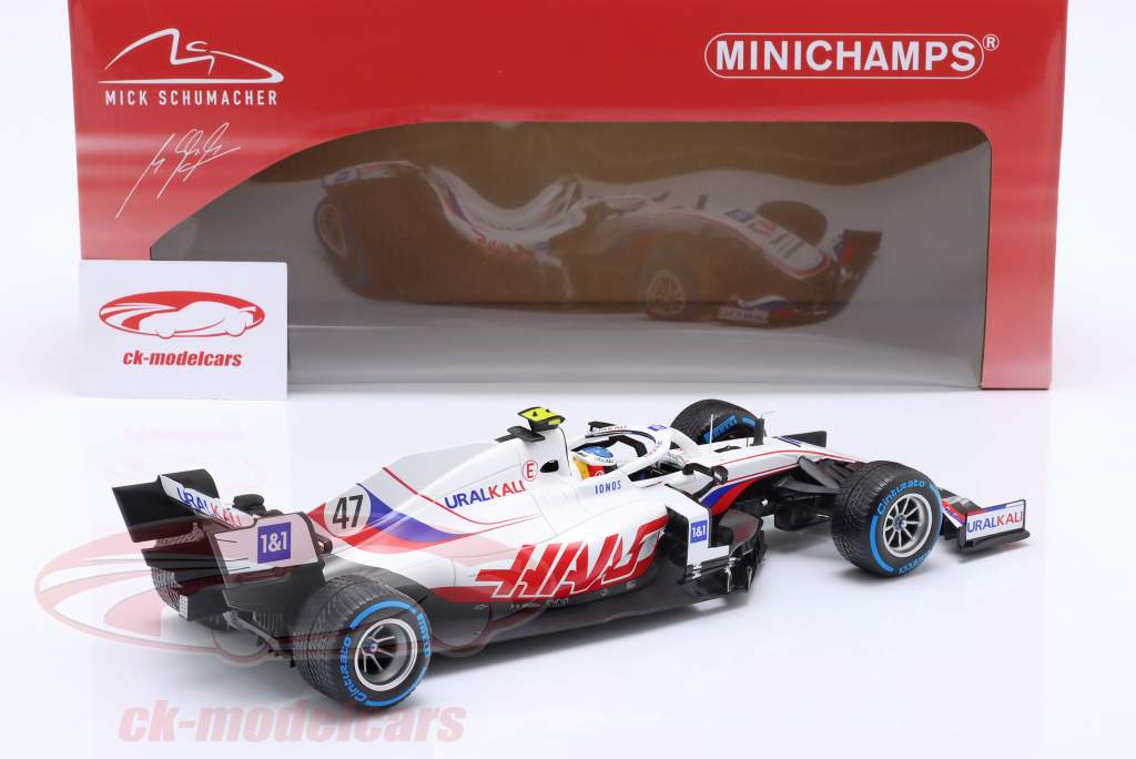Mick Schumacher Haas VF #47 Belgian GP formula 1 2021 1:18 Minichamps
