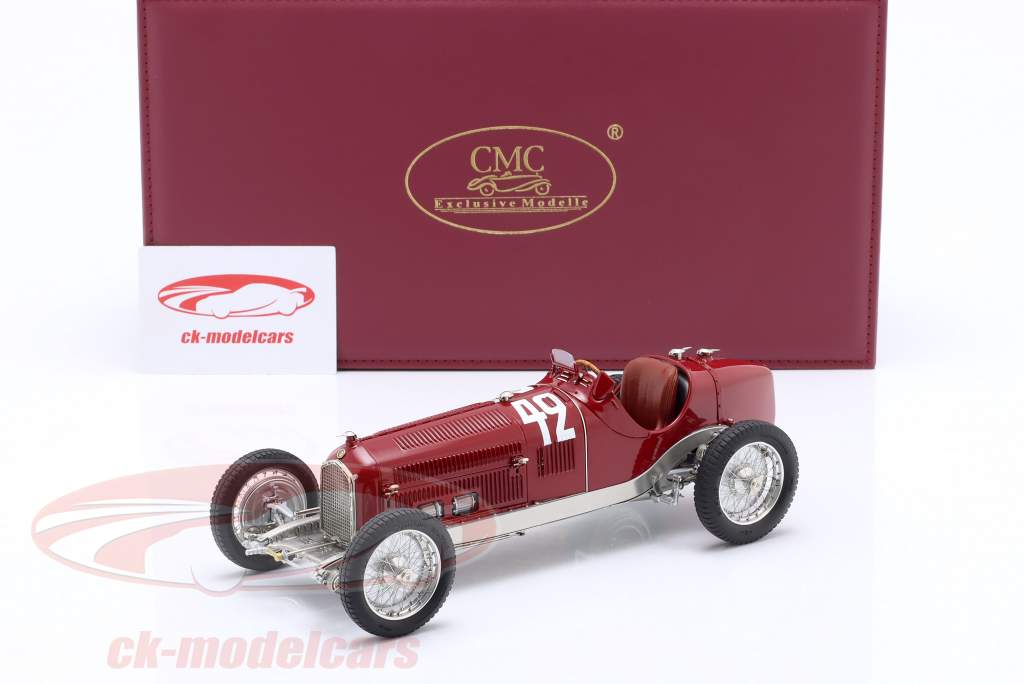 Louis Chiron Alfa Romeo Tipo B (P3) #42 gagnant Marseille GP 1933 1:18 CMC