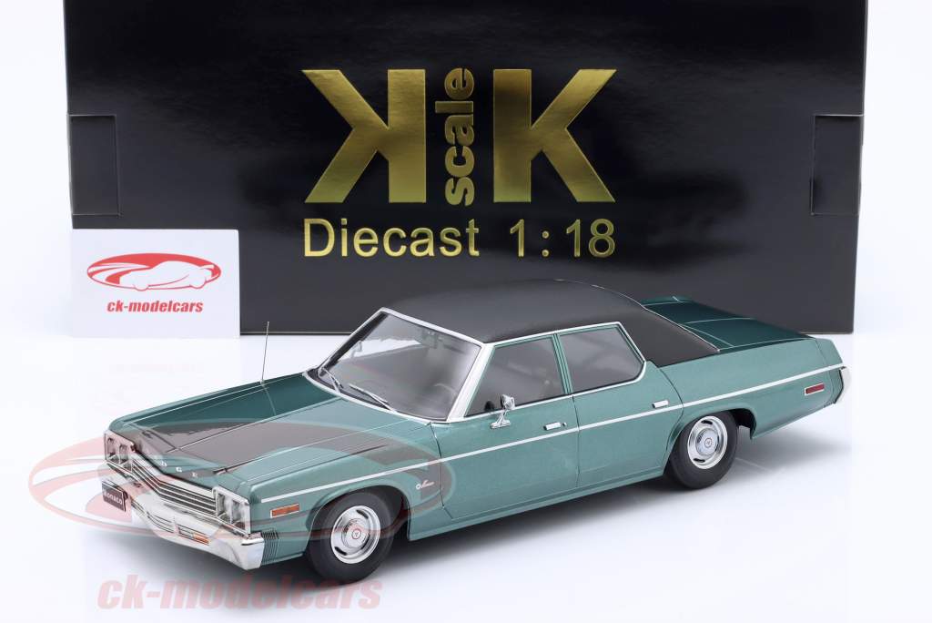 Dodge Monaco 建設年 1974 緑 メタリックな / 黒 1:18 KK-Scale