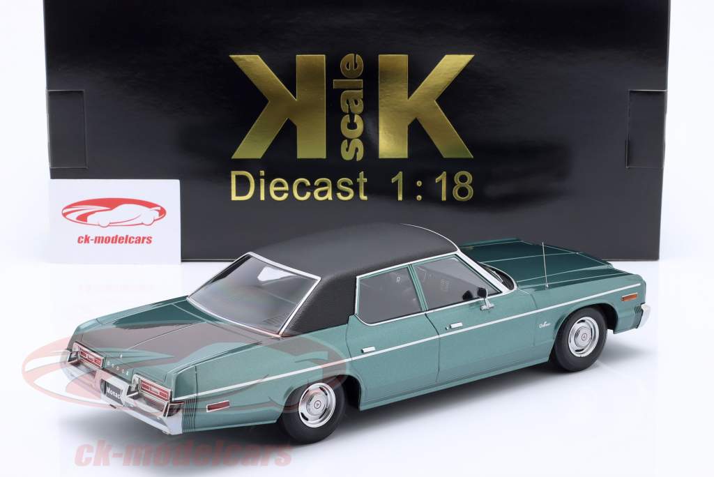 Dodge Monaco Anno di costruzione 1974 verde metallico / nero 1:18 KK-Scale