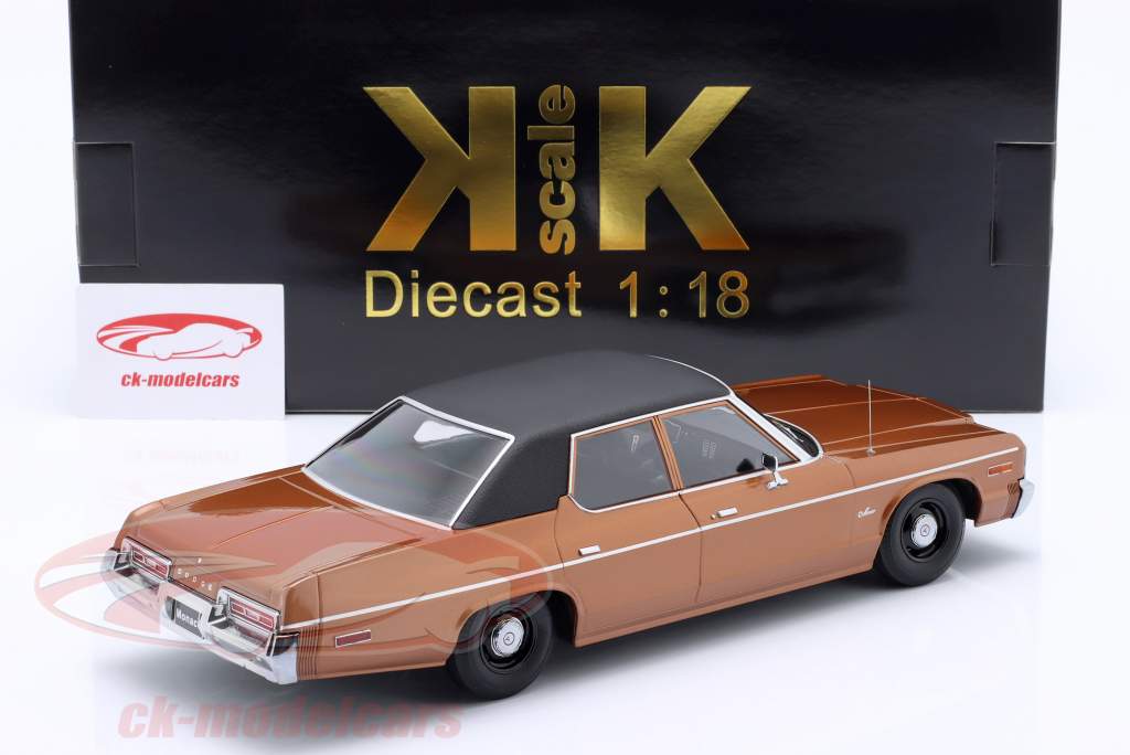 Dodge Monaco 建設年 1974 茶色 メタリックな / 黒 1:18 KK-Scale