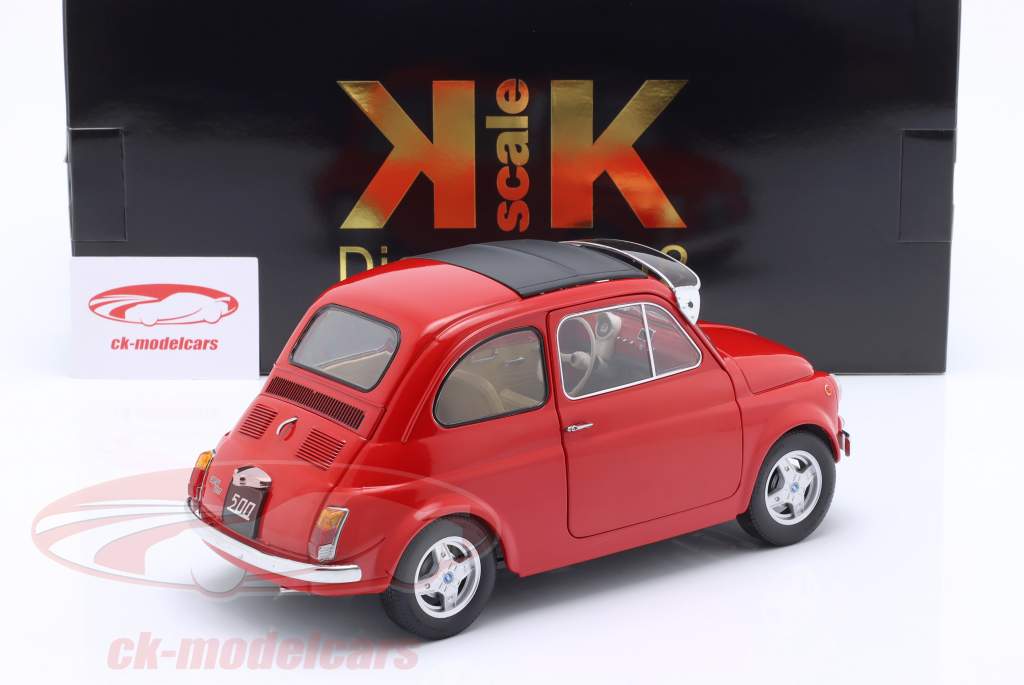 Fiat 500 F Custom with removable Top year 1968 red 1:12 KK-Scale