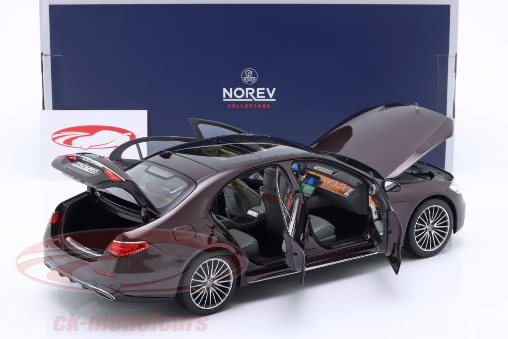 Mercedes-Benz Classe S AMG-Line Anno di costruzione 2021 rosso metallico 1:18 Norev
