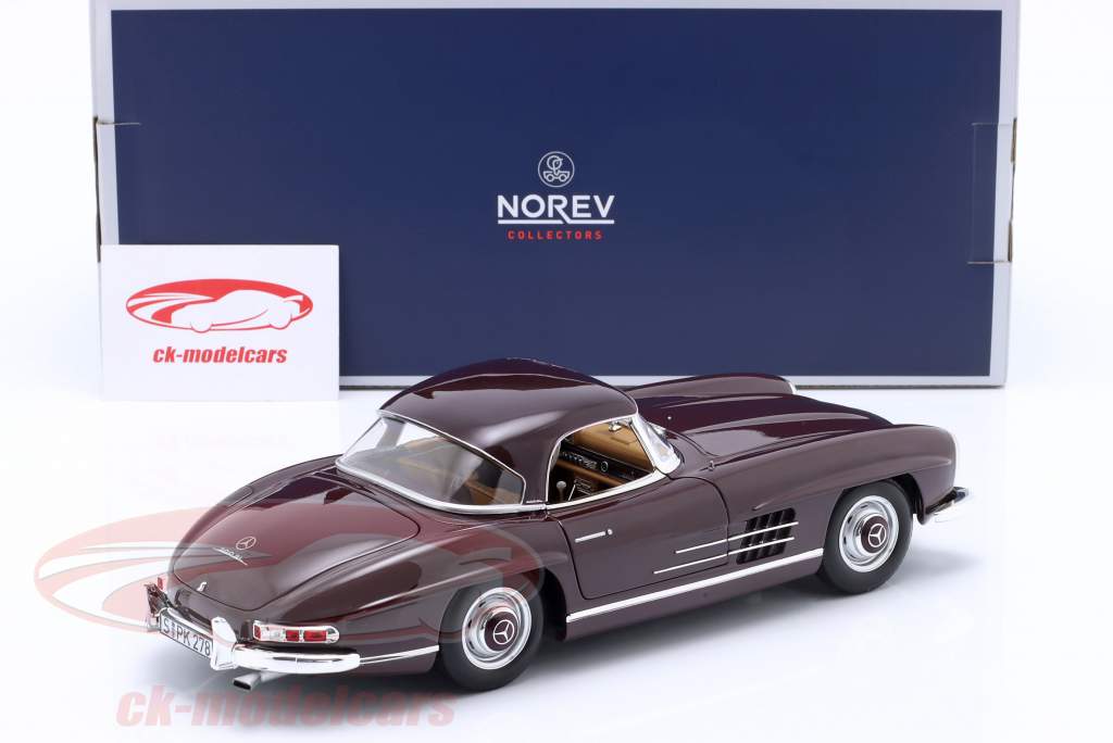 Mercedes-Benz 300 SL Roadster Año de construcción 1957 rojo oscuro 1:18 Norev
