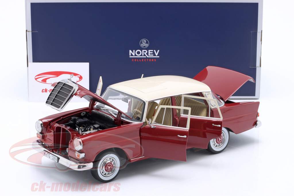Mercedes-Benz 200 建设年份 1966 红色的 1:18 Norev