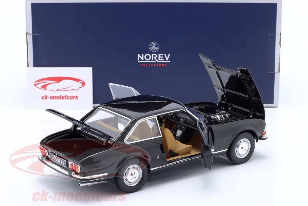 Peugeot 504 Coupe Año de construcción 1969 negro 1:18 Norev