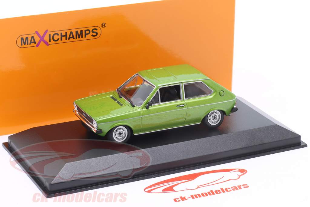 Audi A 50 ano de construção 1975 verde 1:43 Minichamps