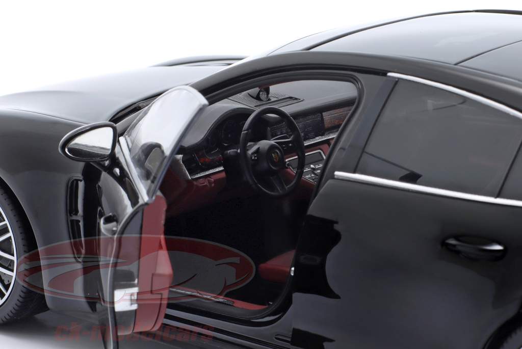 Porsche Panamera Turbo S Baujahr 2020 schwarz metallic 1:18 Minichamps