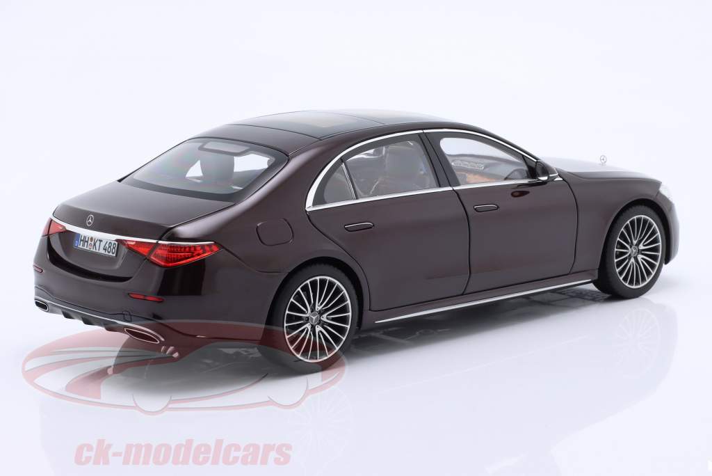 Mercedes-Benz S-Klasse AMG-Line Baujahr 2021 rot metallic 1:18 Norev