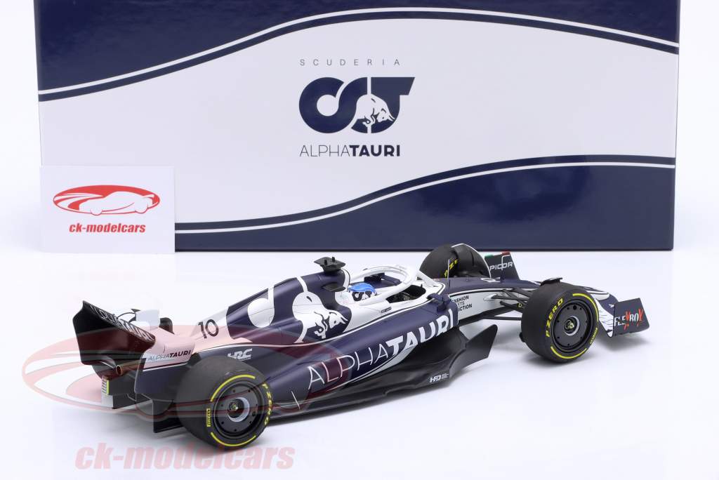 Pierre Gasly AlphaTauri AT03 #10 Baréin GP Fórmula 1 2022 1:18 Minichamps