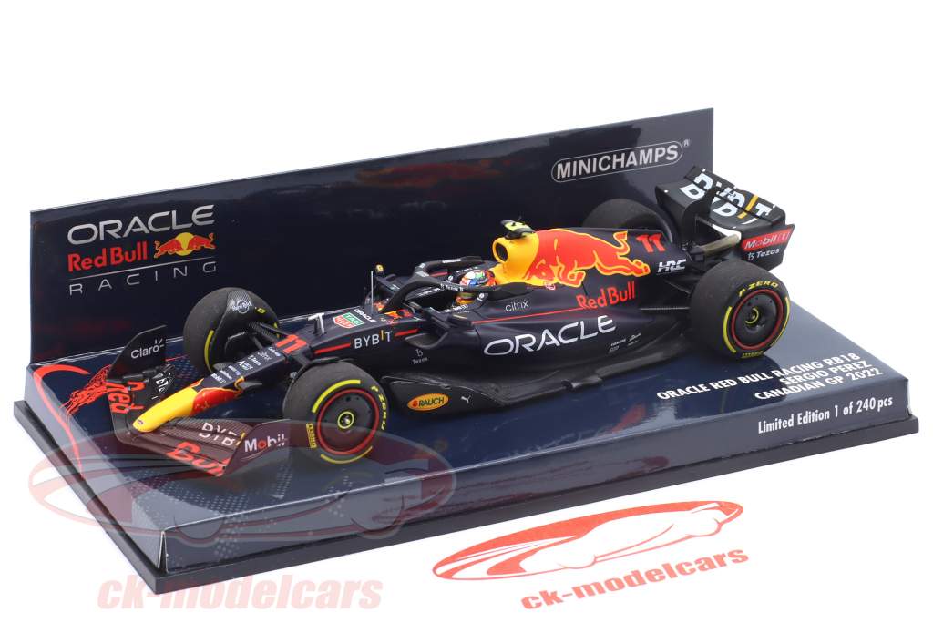 S. Perez Red Bull Racing RB18 #11 Canadá GP Fórmula 1 2022 1:43 Minichamps