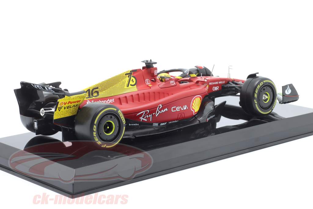 Charles Leclerc Ferrari F1-75 #16 2ème Italie GP Formule 1 2022 1:24 Bburago