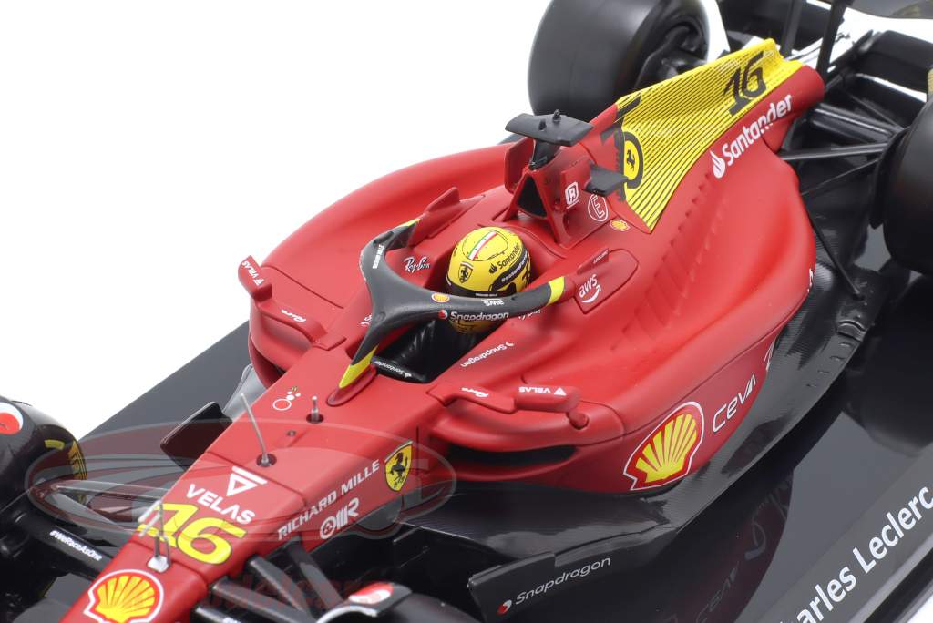 Charles Leclerc Ferrari F1-75 #16 2 Italien GP Formel 1 2022 1:24 Bburago