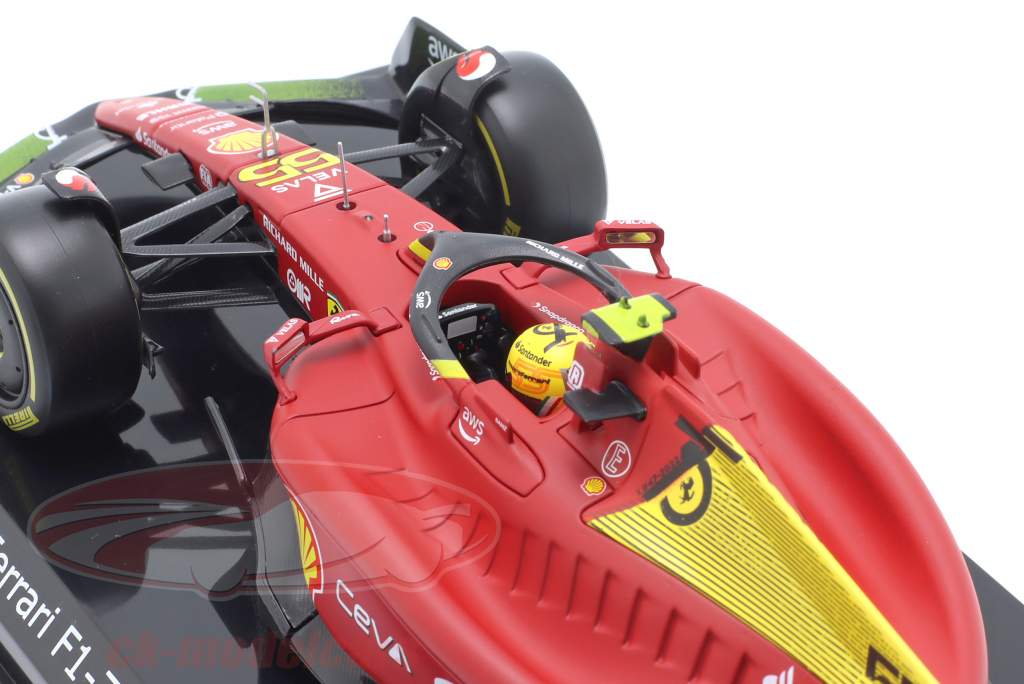 Carlos Sainz Jr. Ferrari F1-75 #55 4-й Италия GP Формула 1 2022 1:24 Bburago