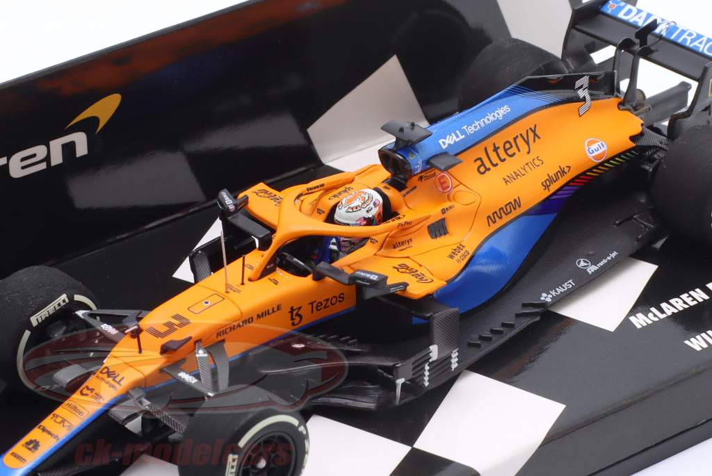 D. Ricciardo McLaren MCL35M #3 ganador Italia GP Fórmula 1 2021 1:43 Minichamps