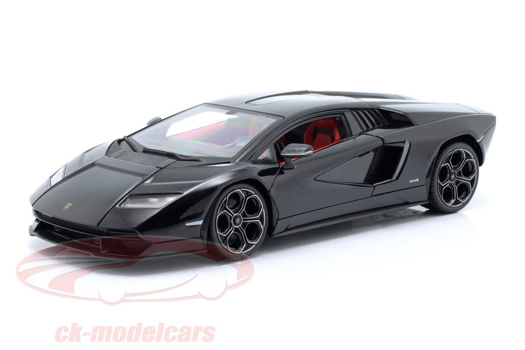 Lamborghini Countach LPI 800-4 Année de construction 2022 noir 1:18 Maisto