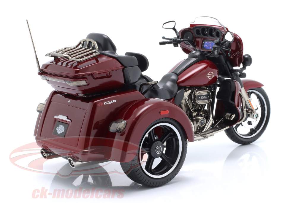 Harley-Davidson CVO Tri Glide 建設年 2021 暗赤色 1:12 Maisto