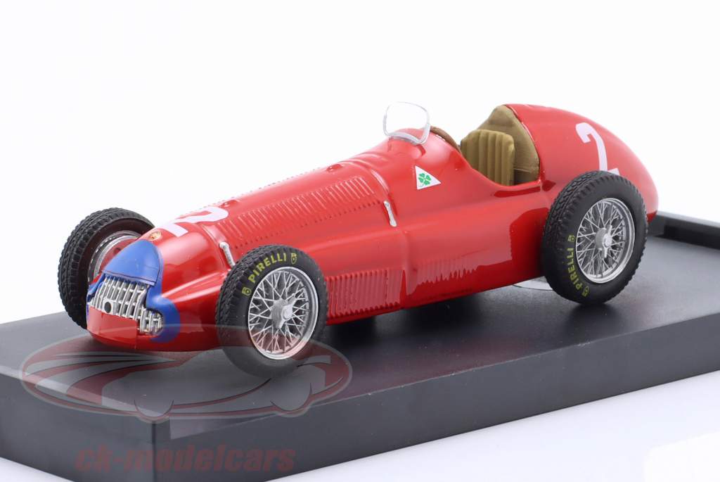 Giuseppe Farina Alfa Romeo 158 #2 победитель Gran Bretagna e Europa GP формула 1 1950 1:43 Brumm