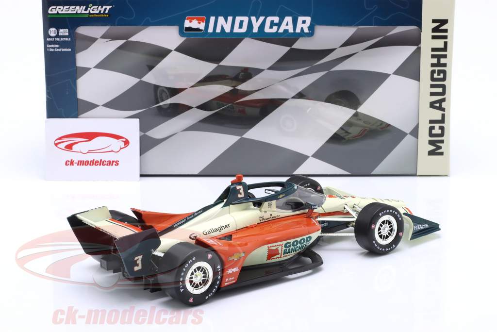 Scott McLaughlin Chevrolet #3 IndyCar Series 2023 1:18 Greenlight