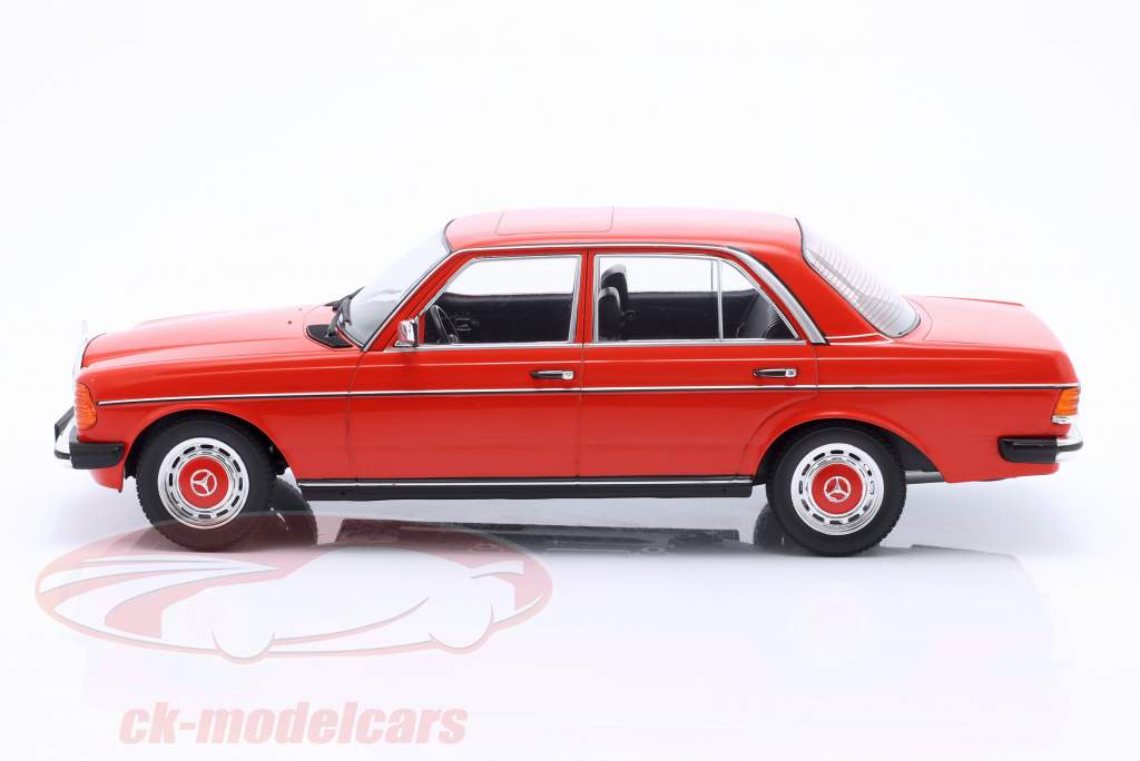 Mercedes-Benz 230E (W123) ano 1975 vermelho 1:18 KK-Scale
