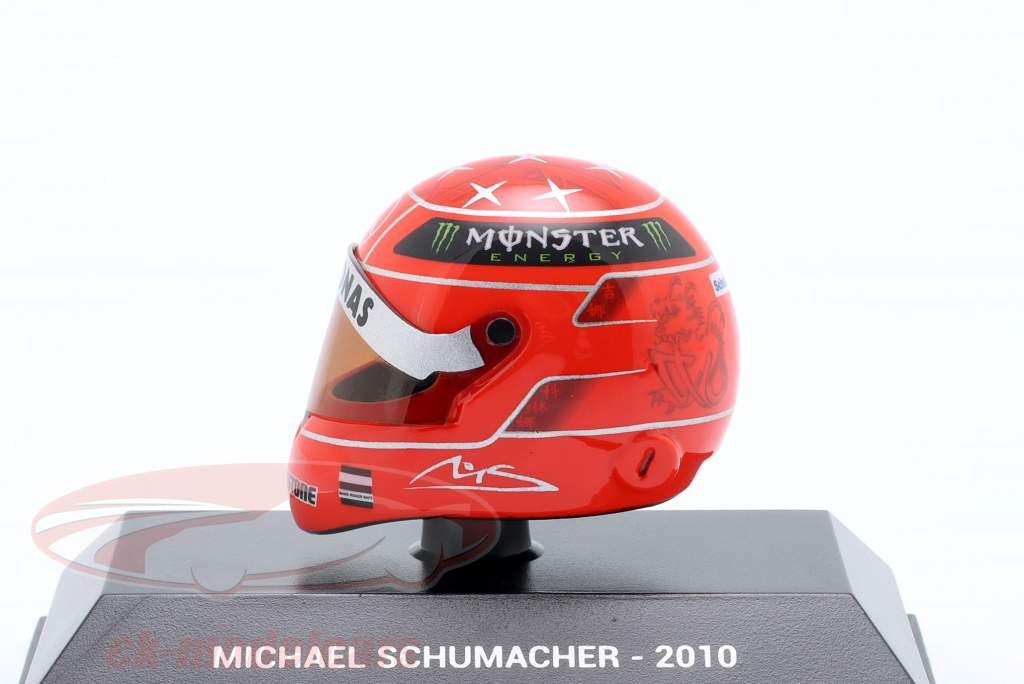 Michael Schumacher Mercedes MGP W01 formula 1 2010 casco 1:8 Schuberth
