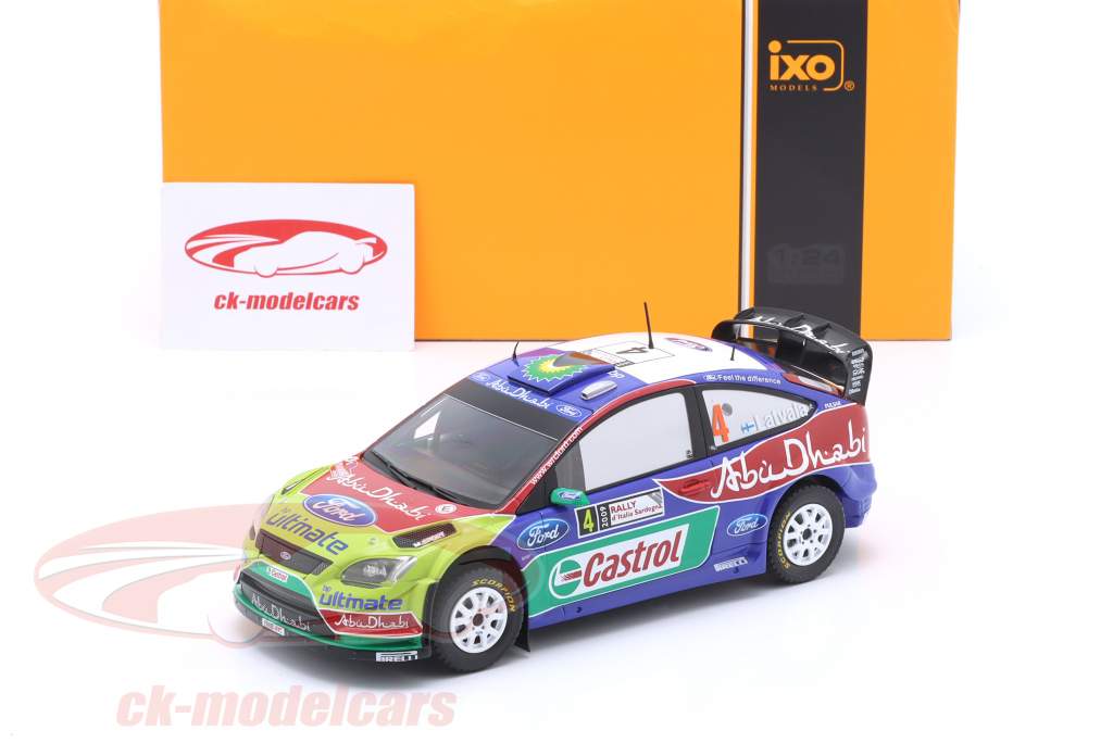 Ford Focus RS WRC #4 gagnant se rallier Sardaigne 2009 Latvala, Antilla 1:24 Ixo